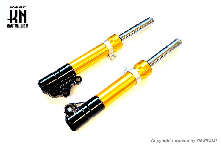 フロントフォーク 【ブラック/ゴールド】 スーパーJOGZR/リモコンJOGZR【前期】】