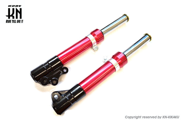 フロントフォーク【リモコンJOGZ2 /ZR(03年以降)】ブラック/レッド STDサイズ