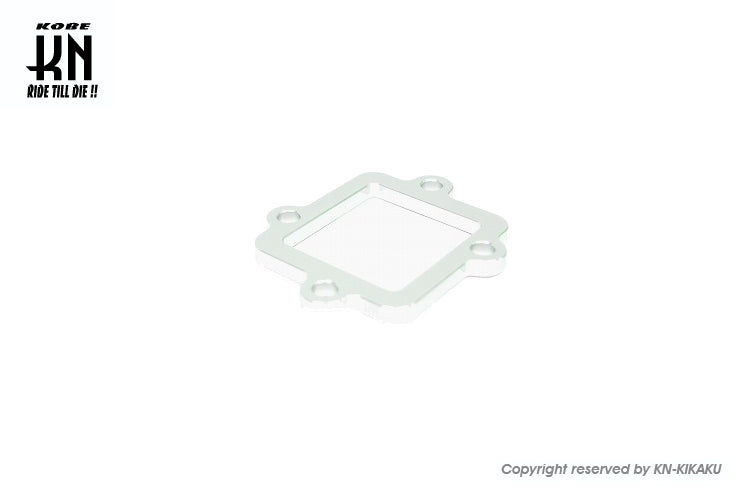 アルミCNCリードスペーサー5mm【ヤマハ横型E/G 50/90/100cc系】シルバー
