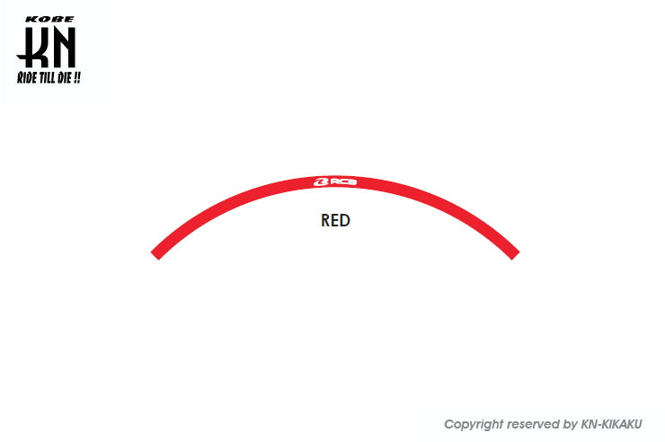 RCB リムステッカー【17インチ】レッド【リフレクタータイプ】