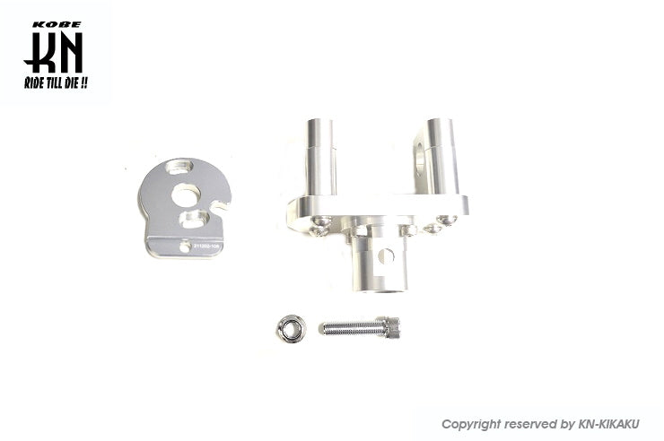 NCY ハンドルポスト+メーターブラケット【ZOOMER/AF58】KN企画別注セット【シルバー】