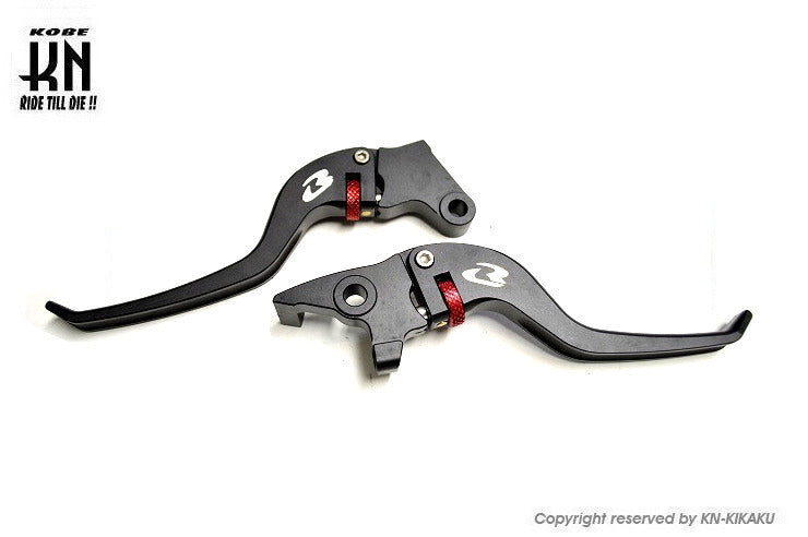 RCB アルミ調整式ブレーキレバー【GSX125/150】ALLOYレバー【ブラック】
