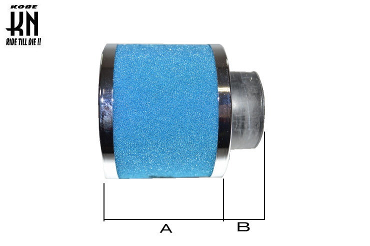 ノーマルキャブ用 KN926 汎用パワーフィルター ストレート 【ブルー】