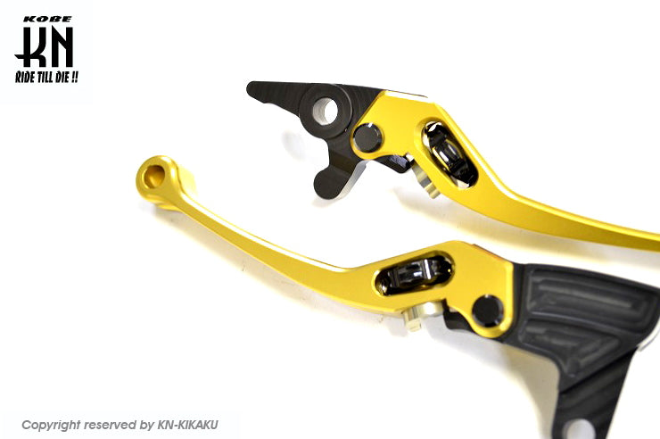 NCY 調整式ブレーキレバー【AEROX125/AEROX155】ゴールド