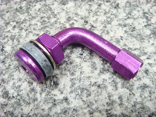 エアーバルブ 90度 (パープル)