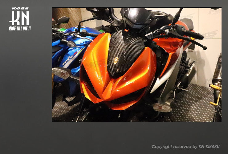 MOS カーボンヘッドライトアッパーカバー【Z1000】