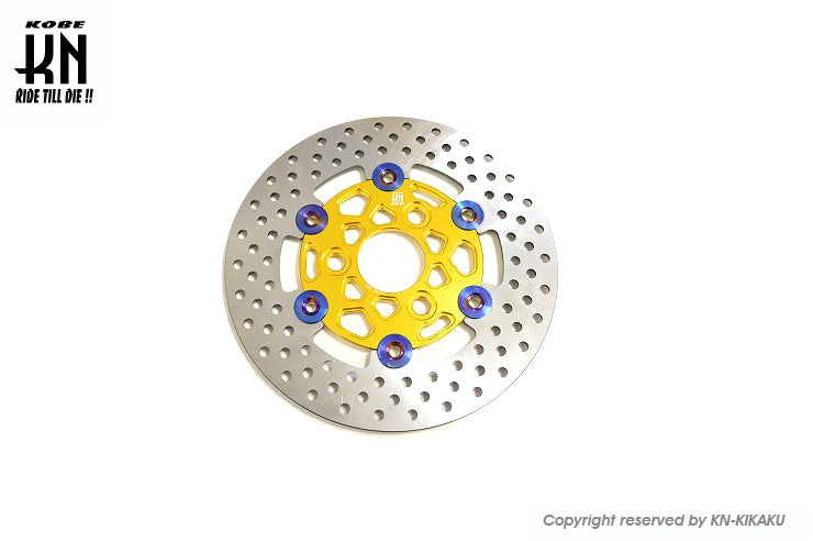 ビッグブレーキディスク【200mm】JOG系 フローティングディスク【ゴールド】