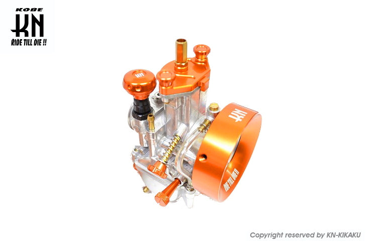 アルミCNCチョークレバーキャップ【オレンジ】ビッグキャブ用