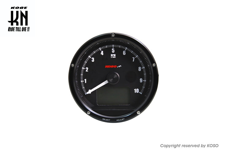 KOSO TNTマルチファンクションメーター【ブラックパネル】