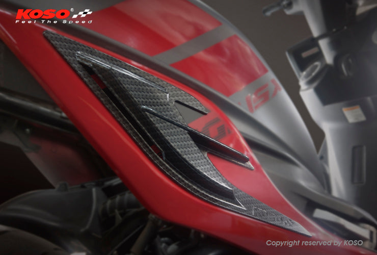 KOSO エアロアンダーサイドカバーダクト【シグナスX5型,B8S/B2J】ブラック