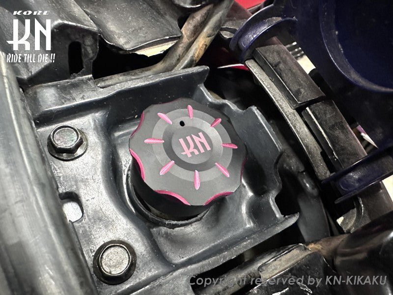 ビレットデュアルオイルタンクキャップ【ホンダスクーター系】ブルー