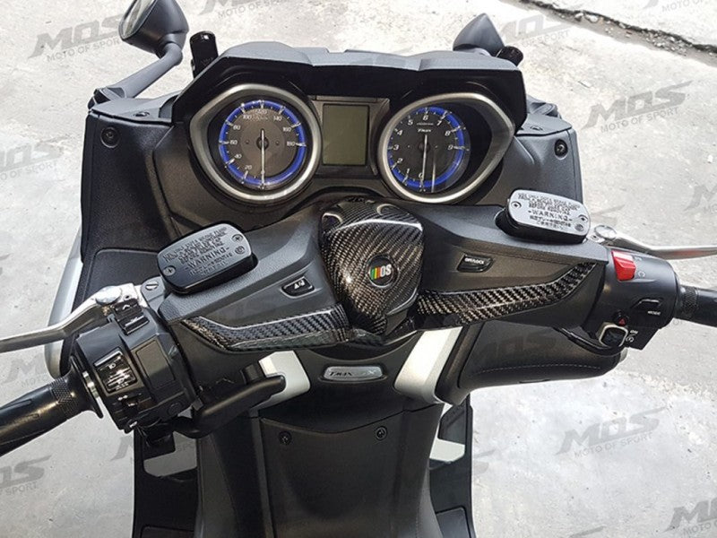 MOS カーボンハンドルバートリムカバー【TMAX530-6型,TMAX560-7型】2017-2021