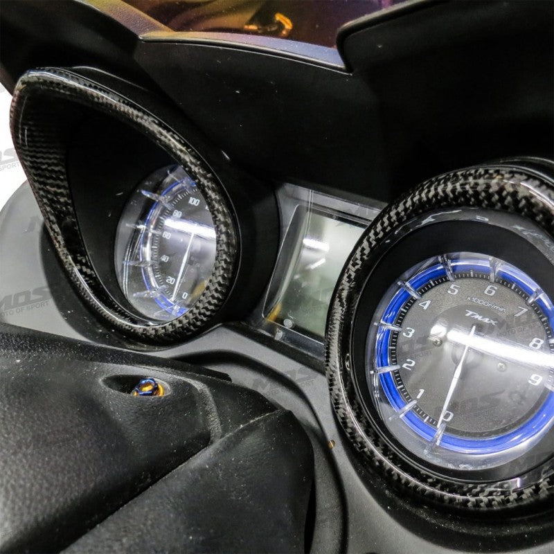 MOS カーボンメーターリングカバー【TMAX530-6型,TMAX560-7型】2017-2021