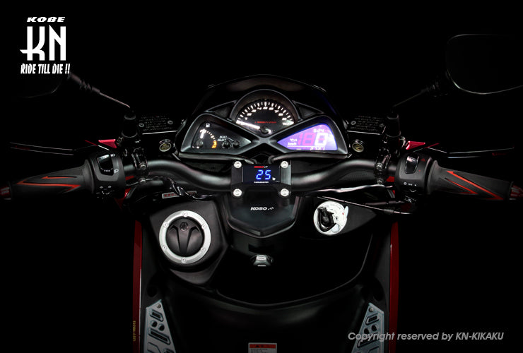 KOSO CNCハンドルポスト【FORCE155】マットブラック