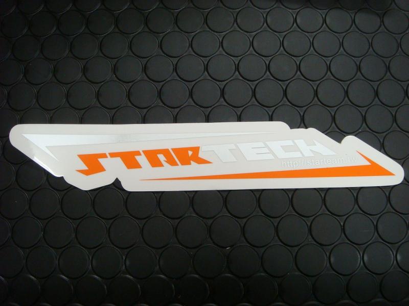 STARTECH ステッカー大 【シルバー/オレンジ】37mm-200mm