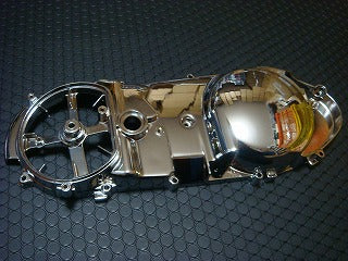 クランクケースカバー 【YAMAHA純正ベースをメッキ】マジェスティ125