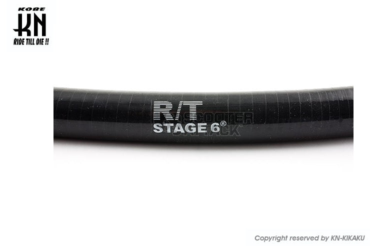 STAGE6 カラーシリコン ラジエーターホース【ブラック】汎用品【1m】
