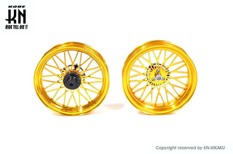 MOS 鍛造アルミホイール前後セット 【シグナスX 4/5型】ゴールド【XR-14】