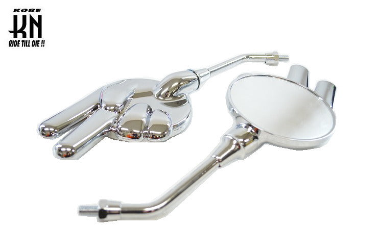 ジャンケンミラー 【ヤマハネジタイプ/8mm】 メッキ