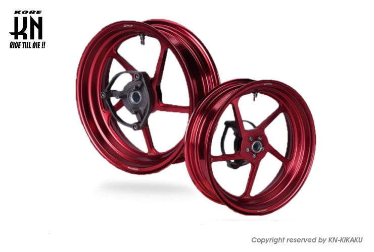 RCB 鍛造ホイール前後セット【FG506】【NMAX125/155】レッド