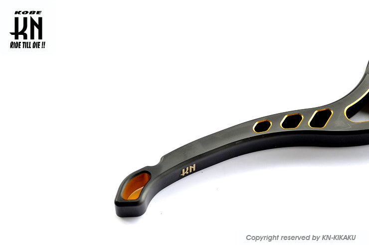 KNデュアルカラーレバー3 【ブラック/ゴールド】グランドアクシス/BWS100/BWS125