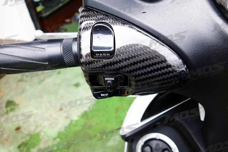 MOS スイッチカバー【リアルカーボン】 シグナスX【2/3型】国内仕様