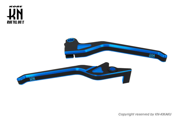 KNデュアルカラーレバー2【グロム/MSX125/モンキー125/カブ125】ブラック/ブルー