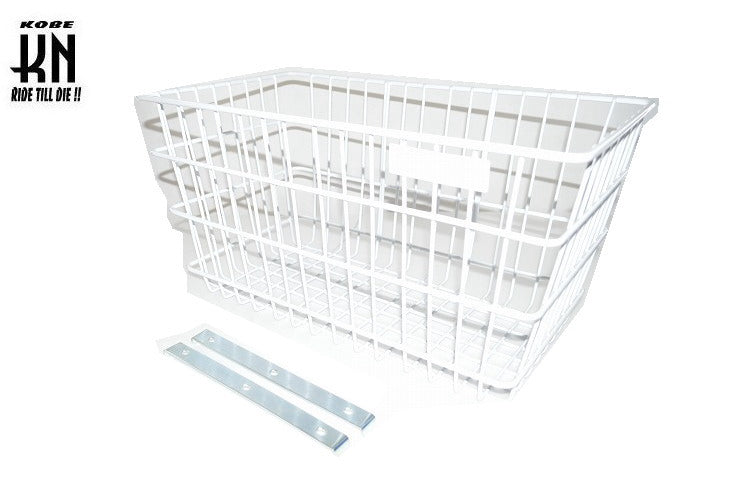 汎用フロントバスケット 前カゴ 特大サイズ【 ビジネスタイプ】ホワイト