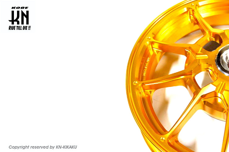 鍛造アルミホイール前後セット【アドレスV125/S(L0-)】ゴールド【タイプ1】