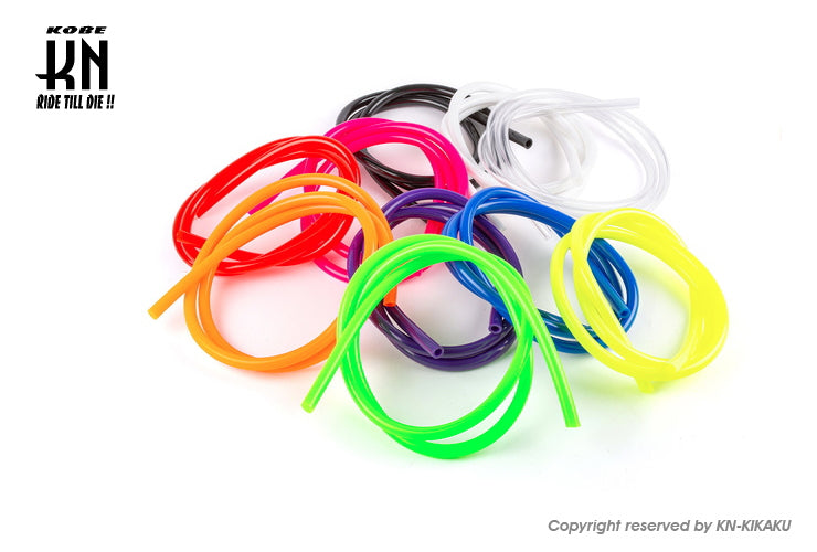 Motoforce カラー燃料ホース【内径5mm/長さ1000mm】クリアー