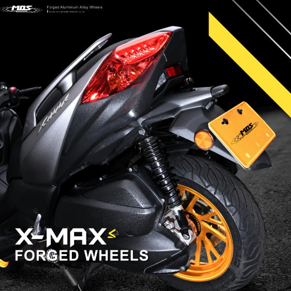 MOS 鍛造アルミホイール前後セット 【XMAX250/300】マットブラック【XF-10】
