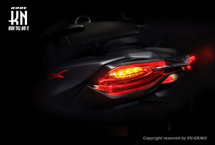 KOSO 3D LEDテールキット【オレンジウインカー/クリアレンズ】シグナスX 5型