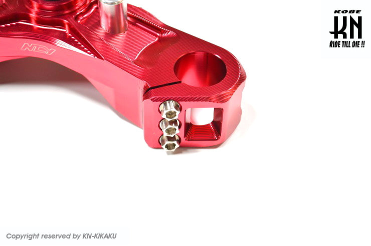 NCY 軽量CNCアルミステム【シグナスX】レッド