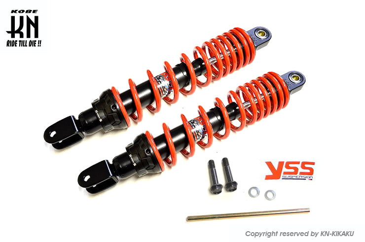 YSS DTGハイブリッドガスショック2【NMAX125/155】【ブラック/レッド】335mm