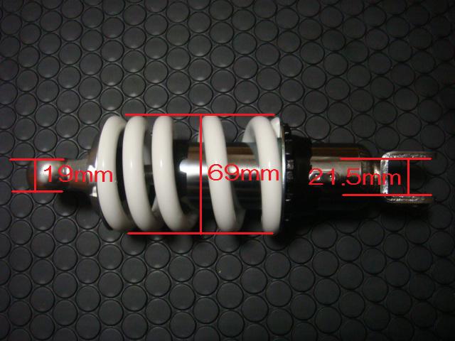 YSS 強化リアショック 215mm YSS 【ブルー】タイプ2【ジャイロX/ジャイロキャノピー】