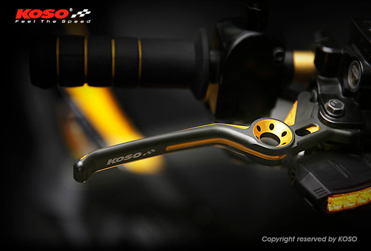 ホークアイ ブレーキレバー【Gアクシス/BWS100/BWS125】マットブラック/ブルー