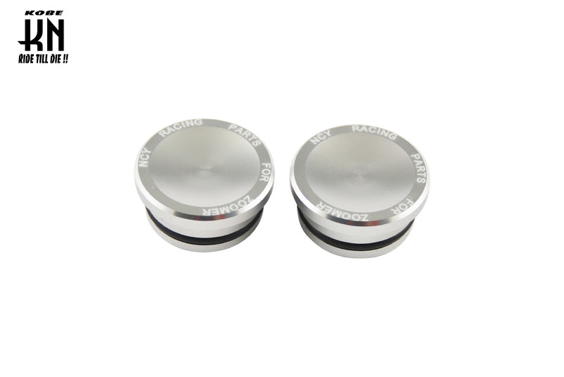 ZOOMER アルミフレームサイドキャップ【シルバー】NCY