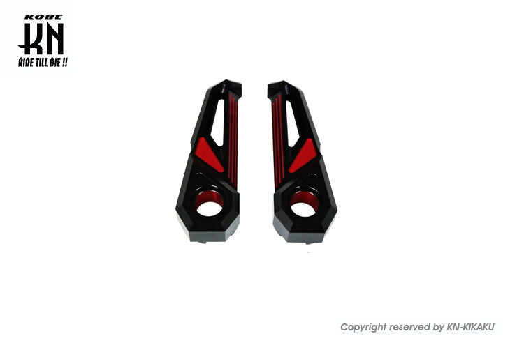 NCY タンデムアルミペダル【BWS R/BWS125】ブラック/レッド