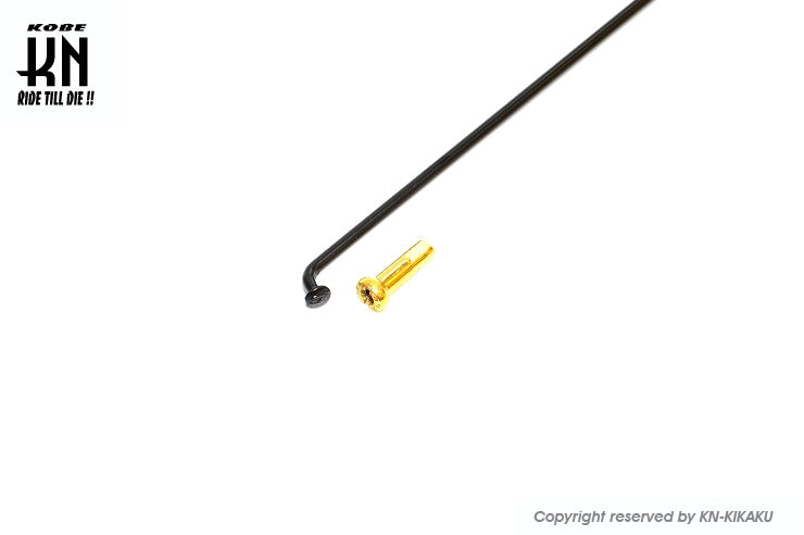 RCB リム専用スポーク【150-9】ブラックスポーク/ゴールドニップル【36セット入】