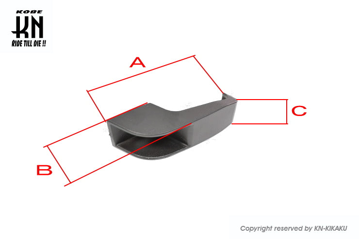 汎用フック 【プラスチック/ブラック】タイプ2