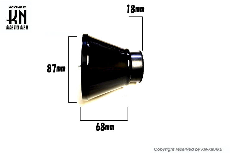 STR8 汎用パワーフィルター【ストレート】ブラック【タービンタイプ】28/35mm