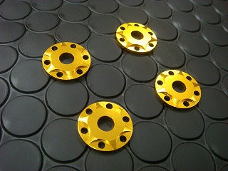 6mmボルト用 アルミワッシャ【ゴールド】