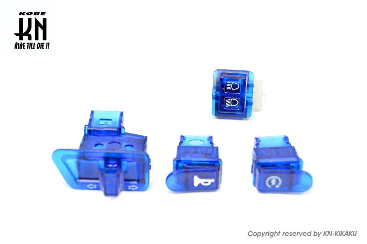 スケルトンスイッチセット【クリアブルー】AF24/27/28/30/34