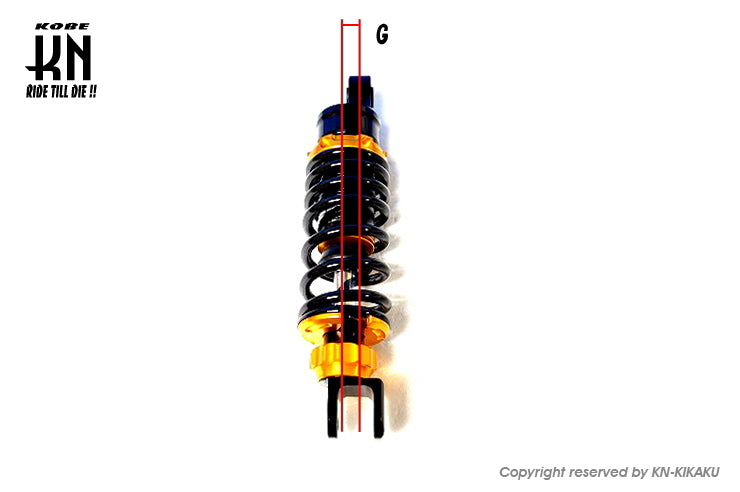 スーパーショック2 【減衰調整付】ゴールド 230mm