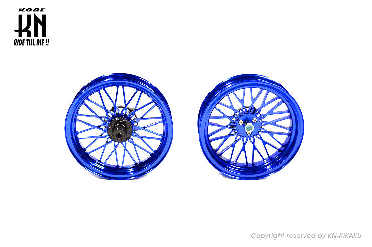 MOS 鍛造アルミホイール前後セット 【シグナスX 4/5型】ブルー【XR-14】