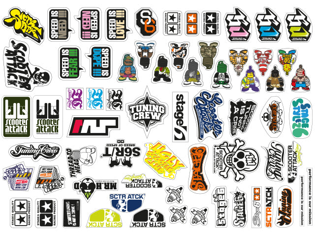 STAGE6【Sticker bomb pack SCOOTER-ATTACK,】 127枚セット