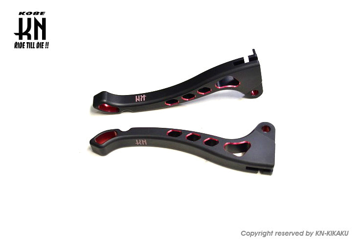 デュアルカラーレバータイプ3 【ジャイロX/TD01】マットブラック/レッド