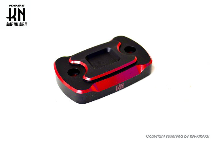 アルミCNCマスターシリンダーキャップ【マットブラック/レッド】R25/MT25/XMAX250