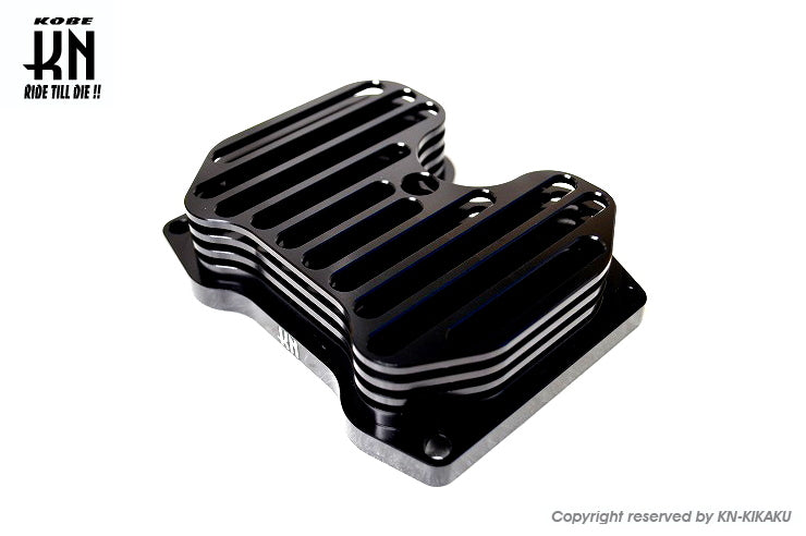 KN ビレットヘッドカバー【マジェスティS/SMAX/FORCE】ブラック
