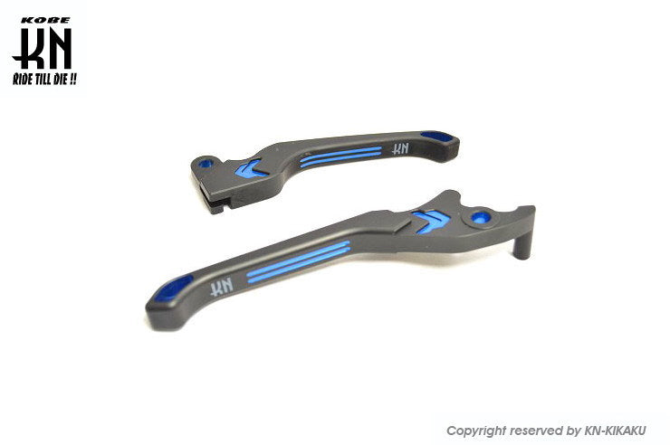 KNデュアルカラーレバー2【スウィッシュ】マットブラック/ブルー